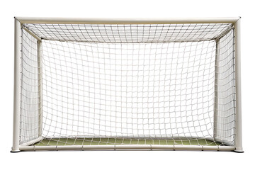 football goal net isolated on white backgrounds. PNG