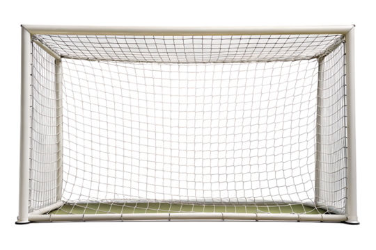 football goal net isolated on white backgrounds. PNG