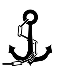 anchor with chain ship illustrator