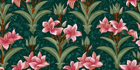 Floral seamless pattern.Pastel flower seamless pattern.Abstract floral seamless pattern 