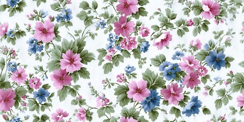 Floral seamless pattern.Pastel flower seamless pattern.Abstract floral seamless pattern 