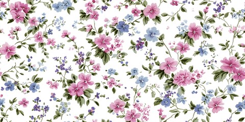 Floral seamless pattern.Pastel flower seamless pattern.Abstract floral seamless pattern 