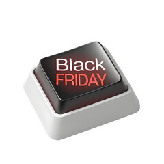 Black Friday Sale Button Digital Marketing Graphic isolated on transparent background