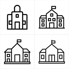 school icon set
