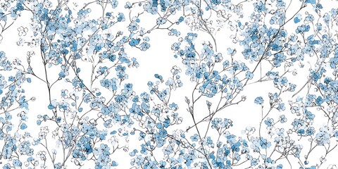 Floral seamless pattern.Pastel flower seamless pattern.Abstract floral seamless pattern 