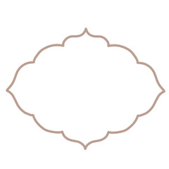islamic frame vector icon