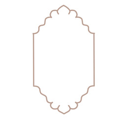 islamic frame vector icon