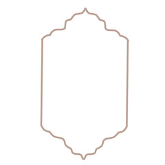 islamic frame vector icon