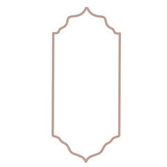 islamic frame vector icon