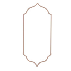 islamic frame vector icon