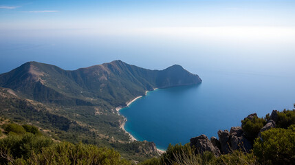 One of the forelands of Cape Palinuro, Salerno, Italy.