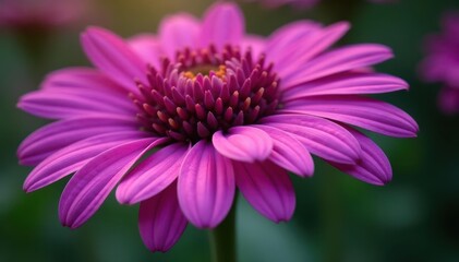 Obraz premium Close-up of vibrant purple coneflower bloom, delicate petals , plant, medicinal plant, petals