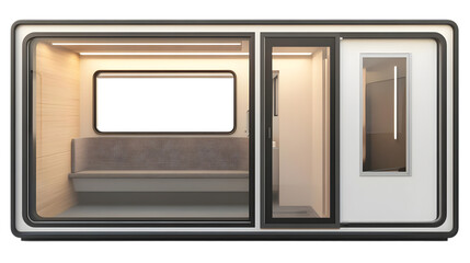 Modern Portable Workspace Pod Illustration