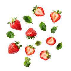 Fresh strawberry isolated on white background