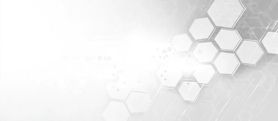 Hexagonal arrangement with a faint white background, perfect for presentations