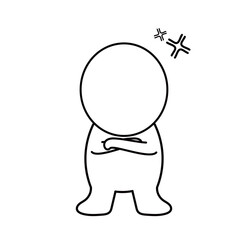 怒っている人物アイコン
