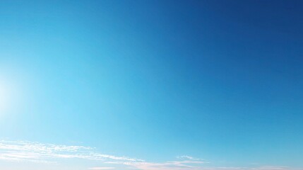 Obraz premium Expansive Bright Blue Sky with No Clouds on a Clear Day