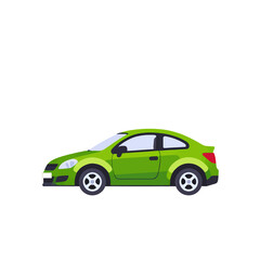 Fototapeta premium Green Car Illustration_Modern Vehicle Design_Automotive Graphics_Transportation Concept_Eco Friendly Car_Stylish Car Art_Car Clipart_Driving Illustration_Car Mockup