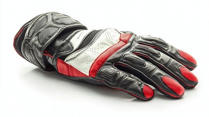 Motorcycle gloves isolated on white background