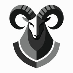 vector illustration of a goat