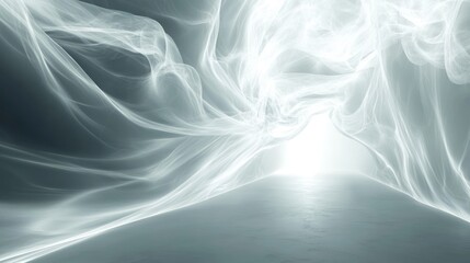 Abstract light-filled space