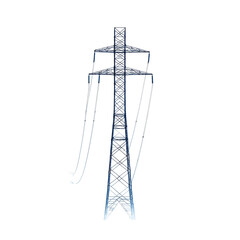 High Voltage Power Transmission Tower Electricity Pylon Energy Infrastructure