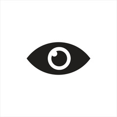 eye icon vector illustration, Eye Sign Vector Icon. View User Interface—circular,  Style Isolated Vector Icon.