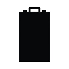 Stylized Black Silhouette of a Jerrycan, vector  Ideal for Liquid Storage and Transport