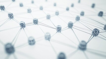 Abstract network of interconnected nodes