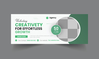 school education Facebook cover page layout & kids school admission web banner template design set