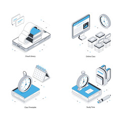 Set Of Online Education 3