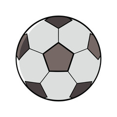 Fototapeta premium Soccer Ball Vector Illustration, Classic Black and White Football Icon, Sports Equipment Design