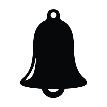 recommend clip art: Iconic Black Bell Silhouette Design for Notification, vector  Alert, and Reminder