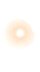 Pale Peach Glowing Circle Illustration