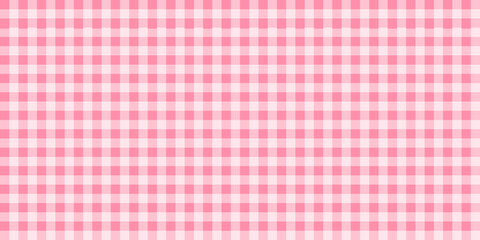 Seamless pastel pink gingham pattern.