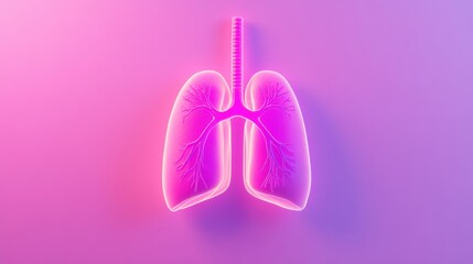 Fototapeta premium Abstract Lungs with red human bronchial tree structure. Lungs anatomy,left and right bronchus, bronchioles,Medicine cure tuberculosis, pneumonia, asthma. Abstract health care medical concept.