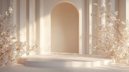 Elegant, sunlit, minimalist space