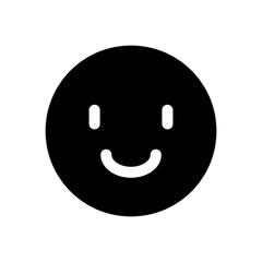 Fototapeta premium 笑顔の顔文字のアイコンイラスト