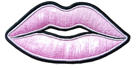 Pink Lips Illustration Isolated Background