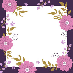 vector floral frame