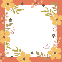 vector floral frame