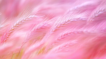 Delicate Pink and White Grass in Gentle Breeze