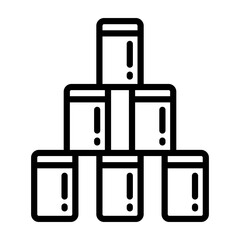 Colorful Tea Tins Icon