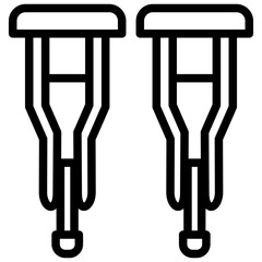 Crutches Icon