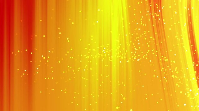 red yellow gradient with particles motion background abstract line animation 