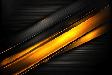 Obraz premium Abstract dark background with diagonal stripes of orange and gray