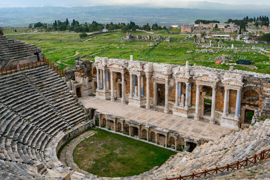 Hierapolis ancient theater in Pamukkale