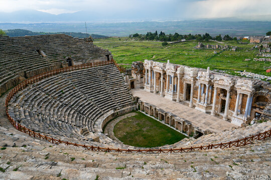 Hierapolis ancient theater in Pamukkale