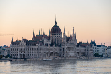 Budapest, Hungary - September 22, 2024: Parliament Against the Flood – Budapest’s iconic...