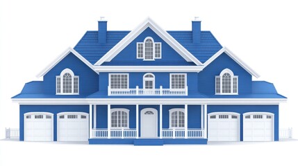 Stunning Blue Dream House: Architectural Marvel